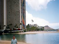 Waikiki Beach, Honolulu, Hawai; kliknij,żeby powiększyć...